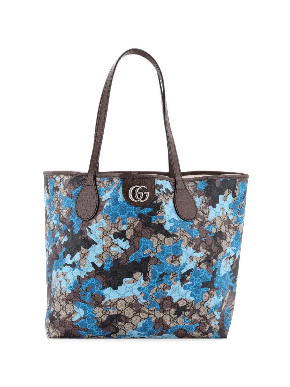 GG Open GG Camouflage Coated Canvas Large tote bag