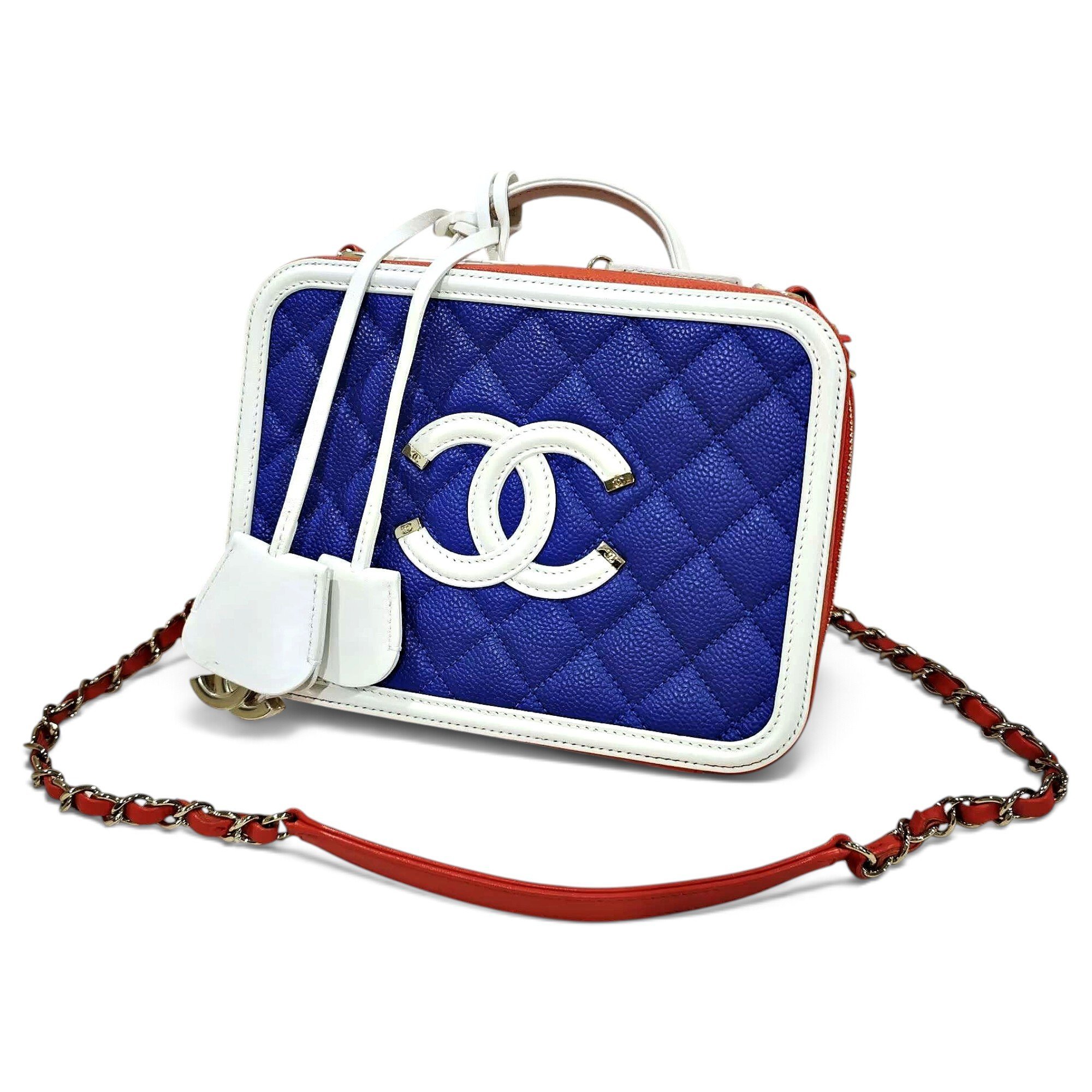 Vanity leather handbag