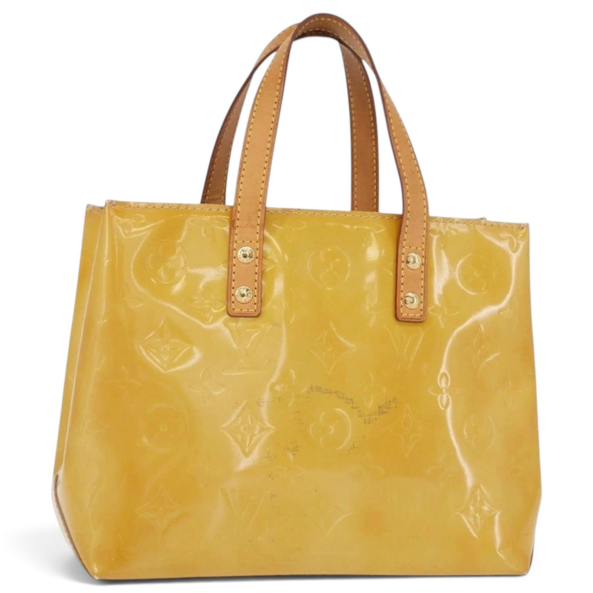 Patent leather handbag