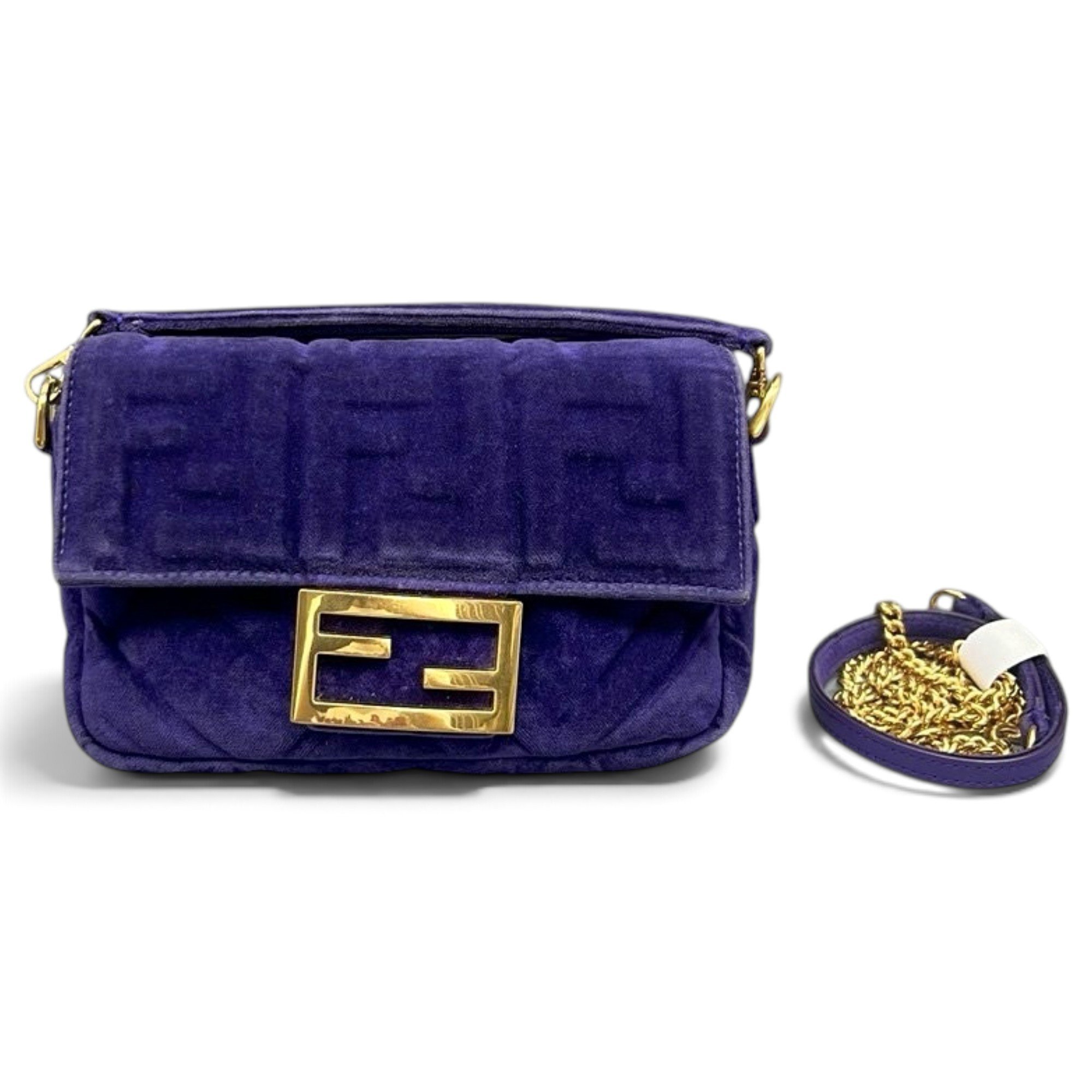 Baguette velvet handbag