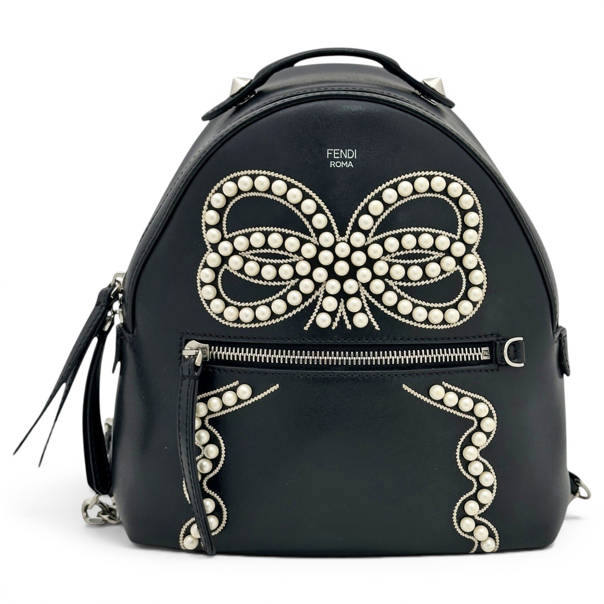 Leather backpack