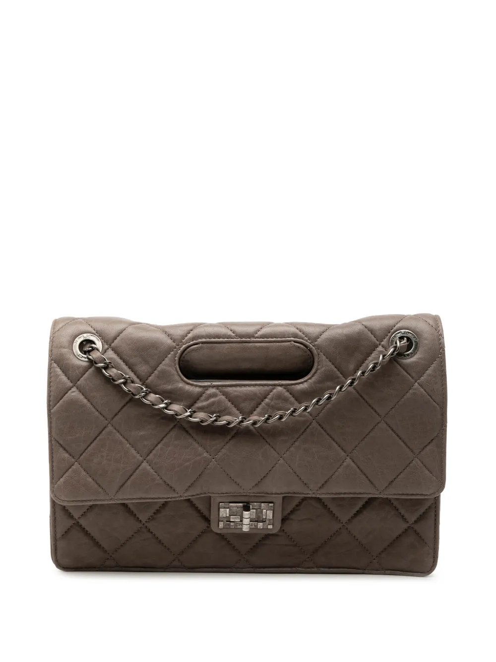 2011 Paris Byzance Jumbo Washed Lambskin Take Away Flap satchel