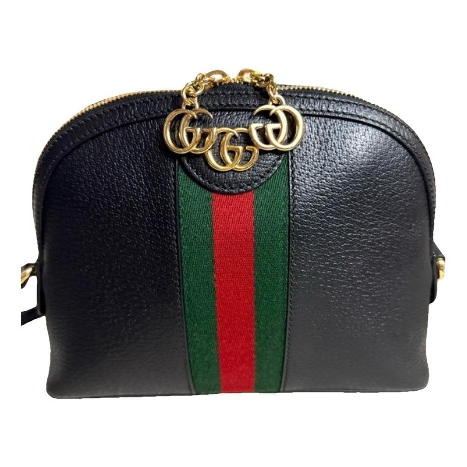 Ophidia Dome leather crossbody bag