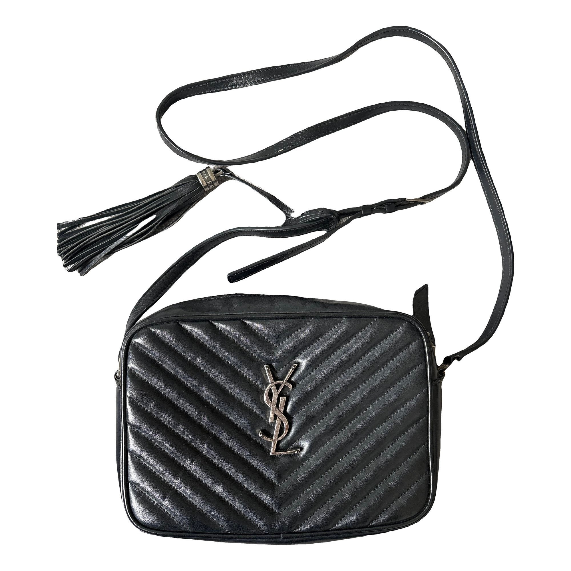 Camera Lou leather crossbody bag