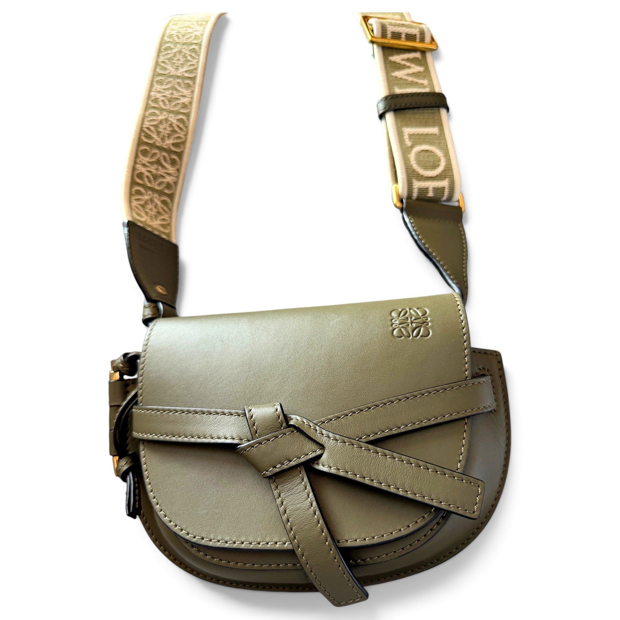 Gate leather crossbody bag