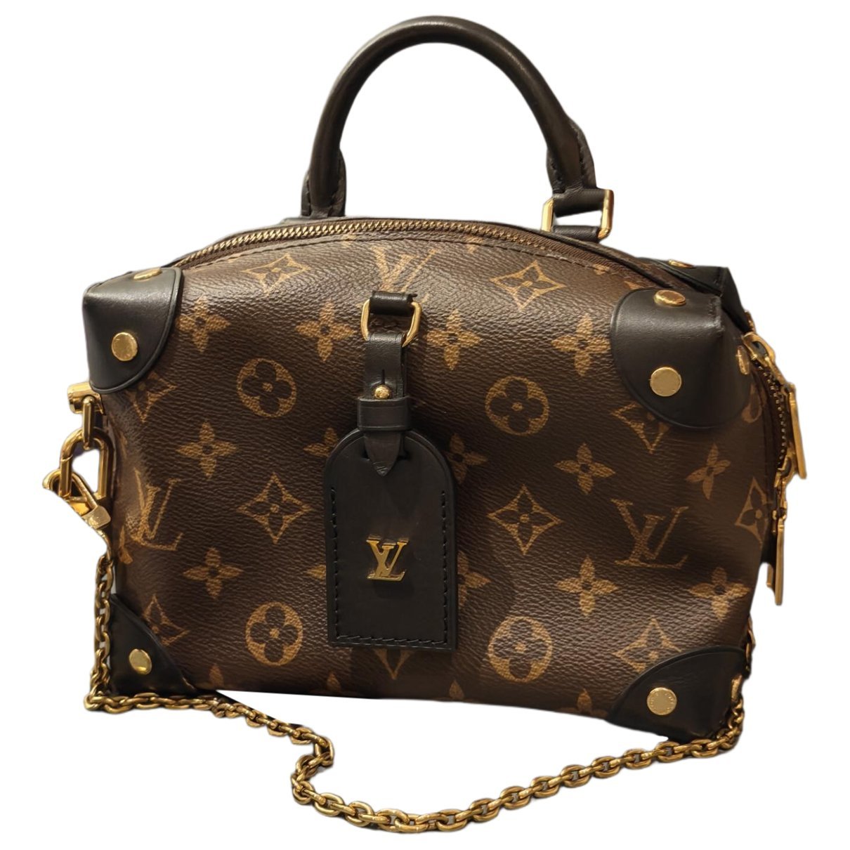 Side Trunk leather crossbody bag