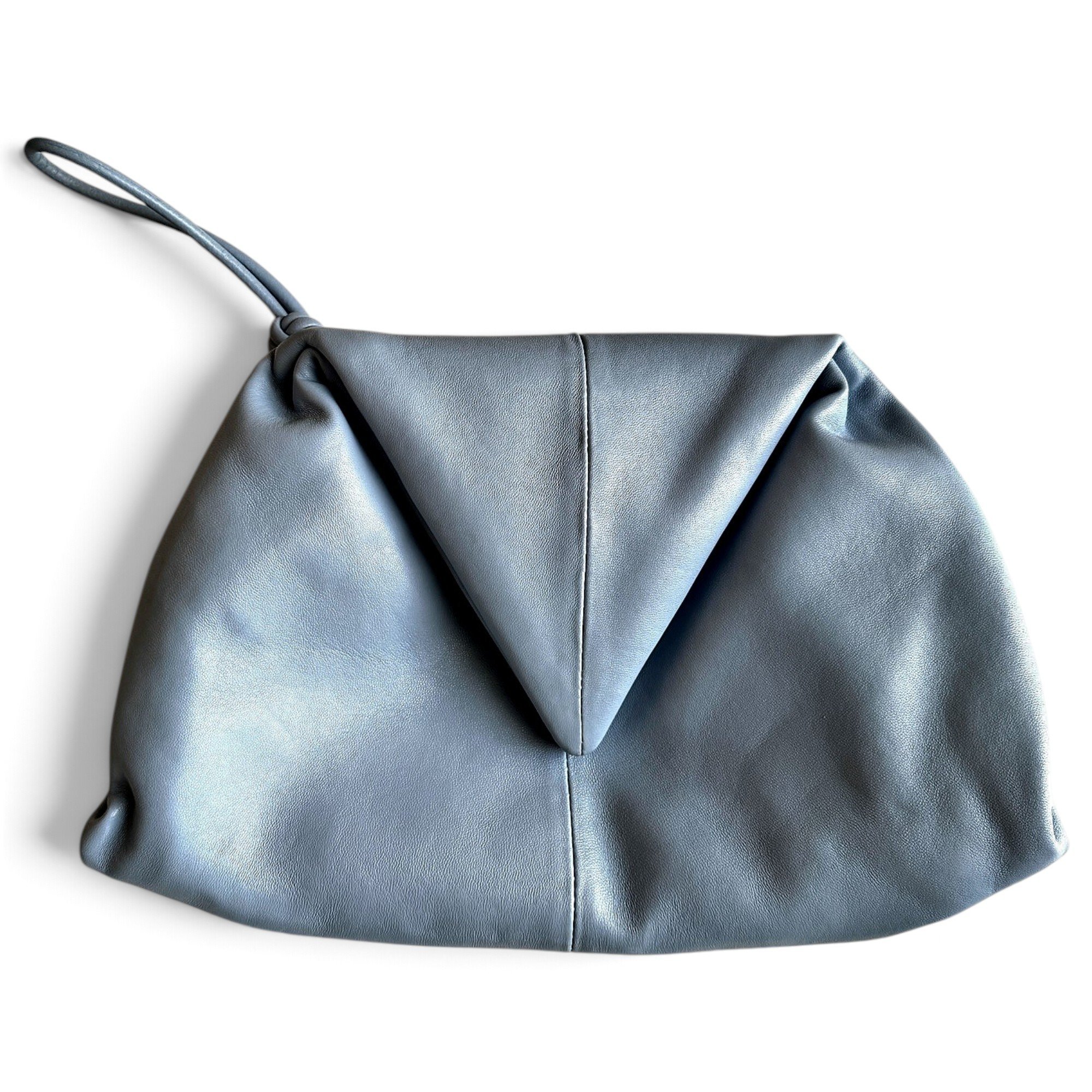 BV Trine leather clutch bag