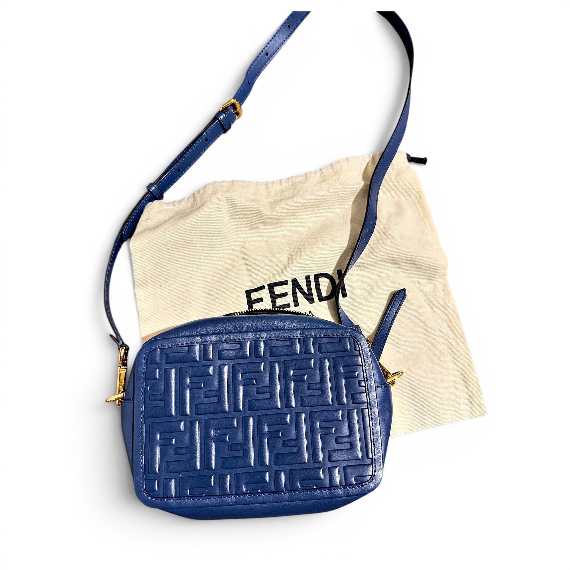 Camera case leather crossbody bag