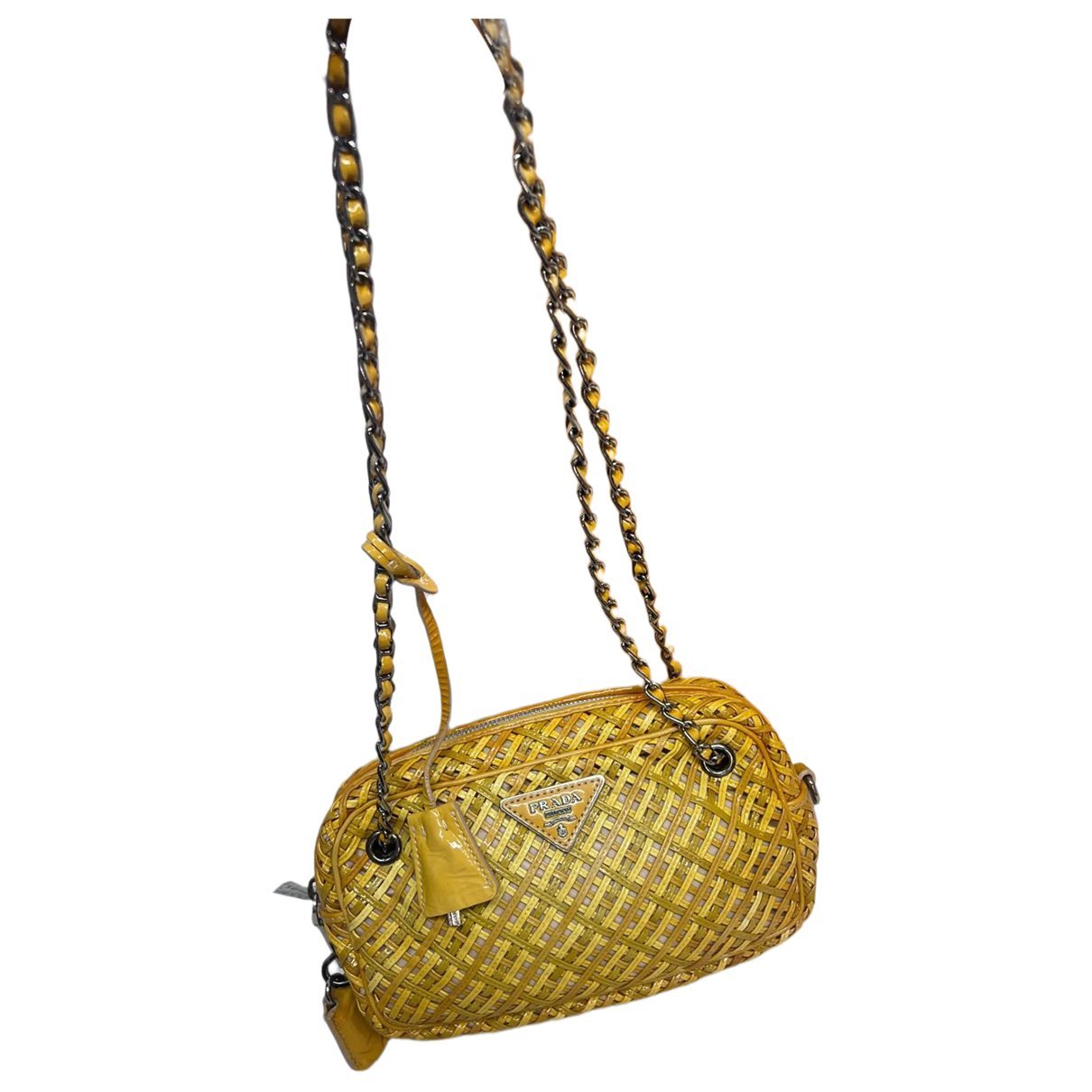 Patent leather handbag