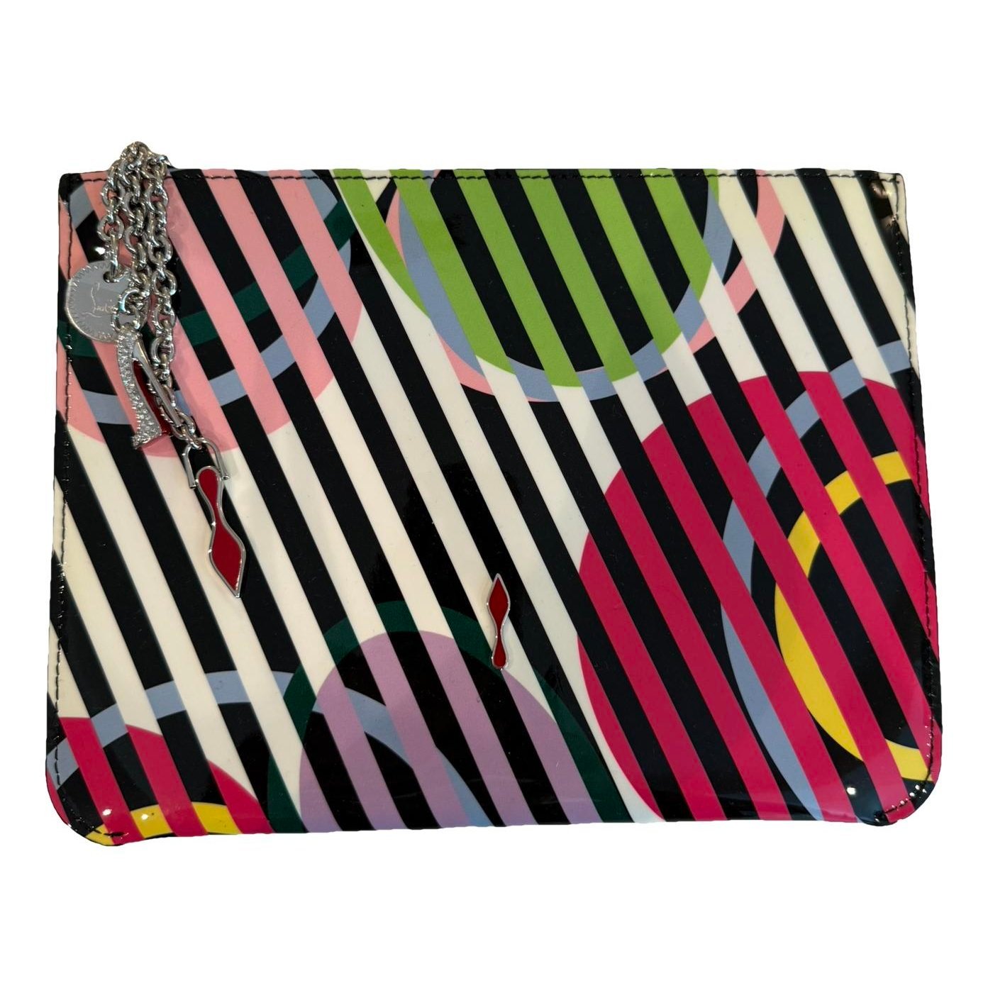 Christian Louboutin Loubiposh patent leather clutch bag