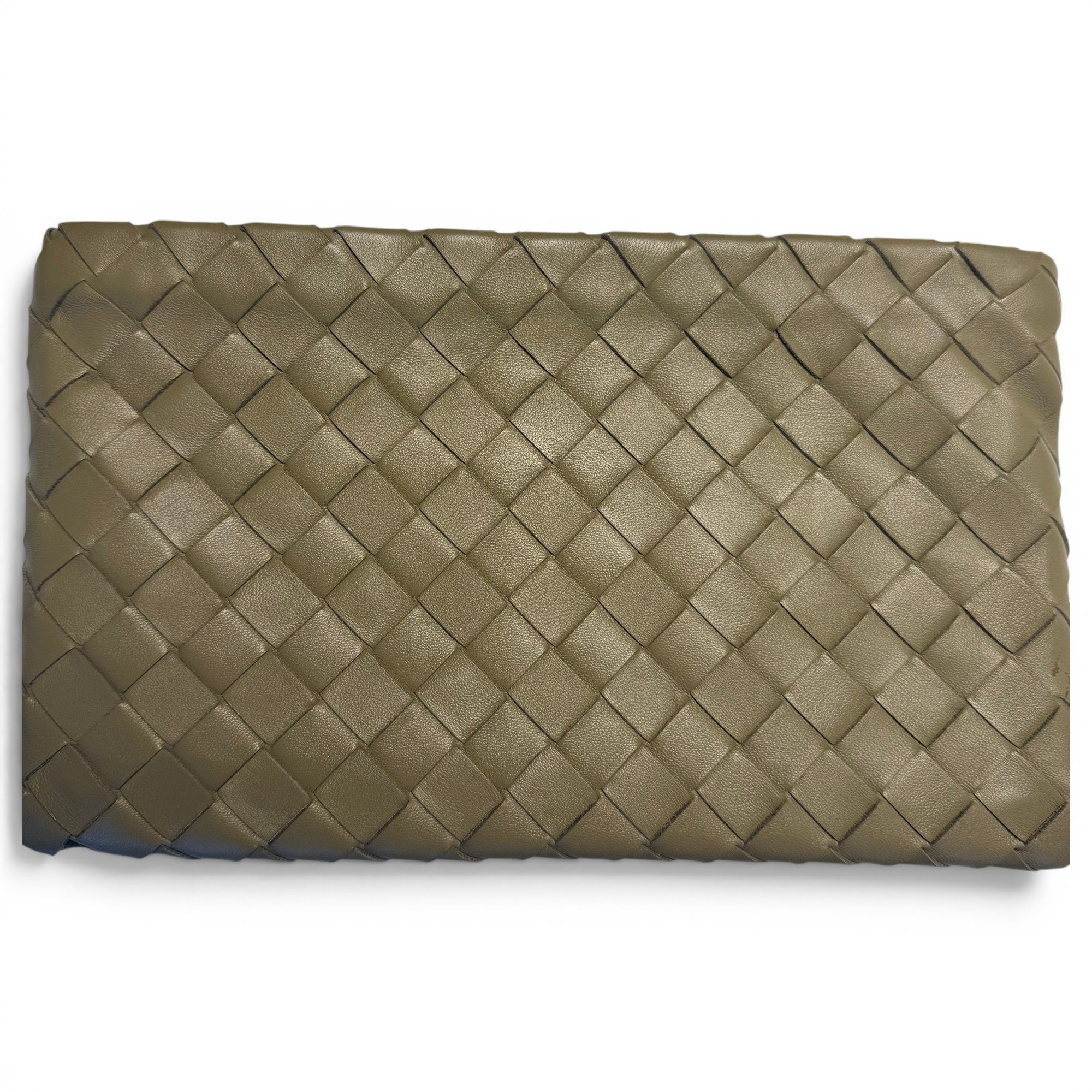Leather clutch bag