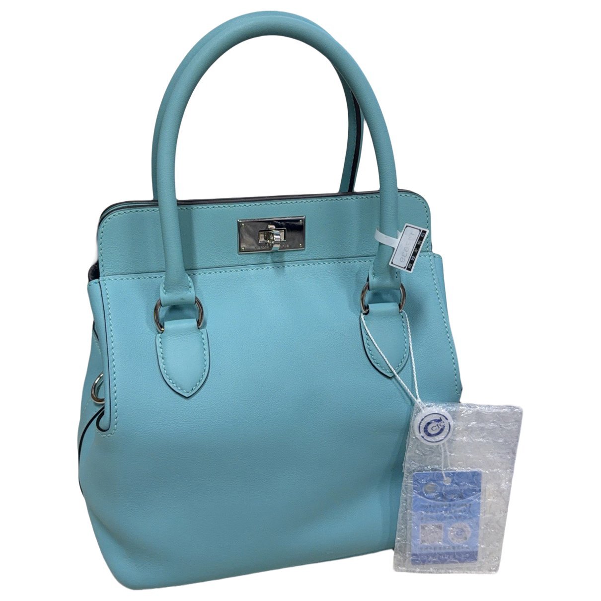 Toolbox leather handbag