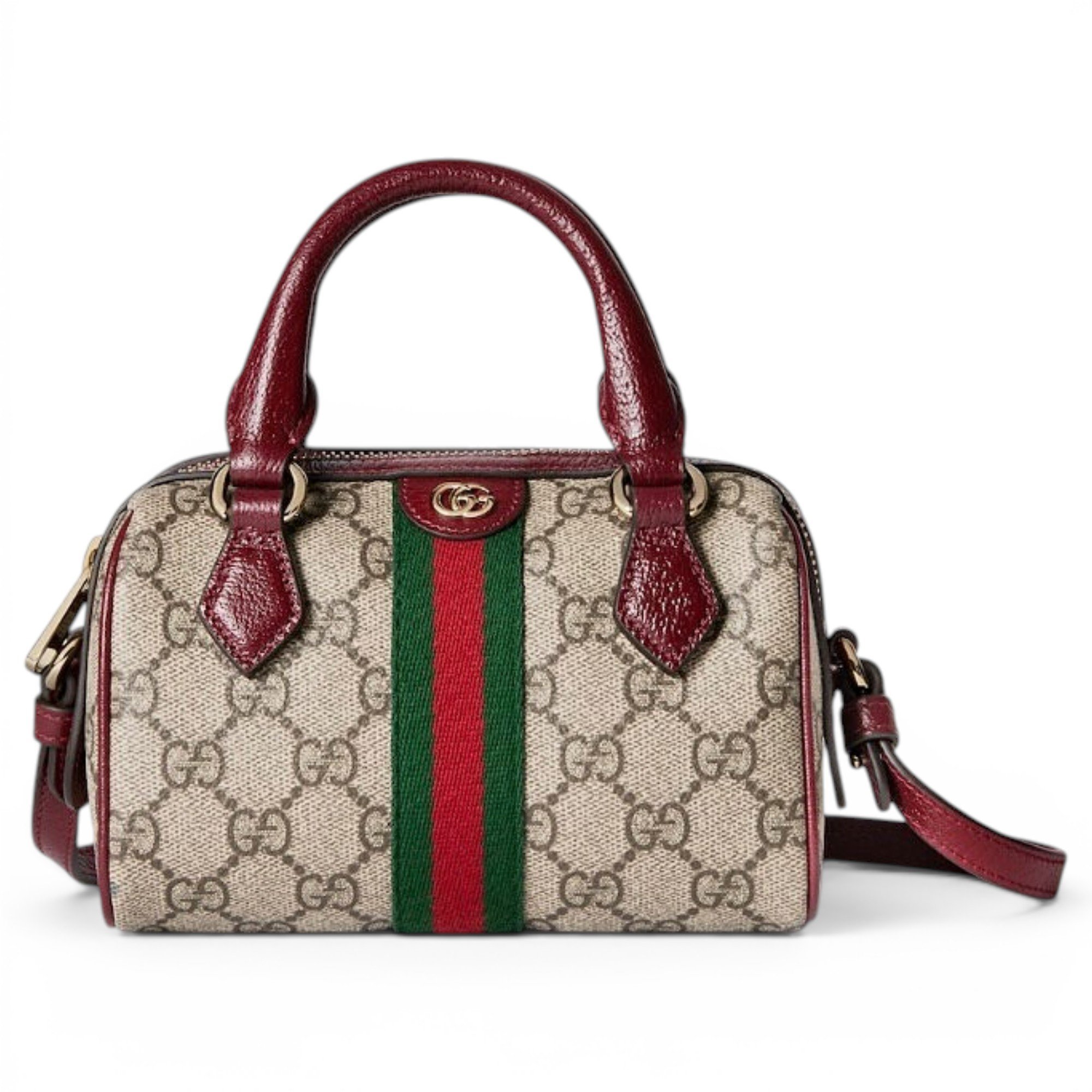 Ophidia Boston leather handbag