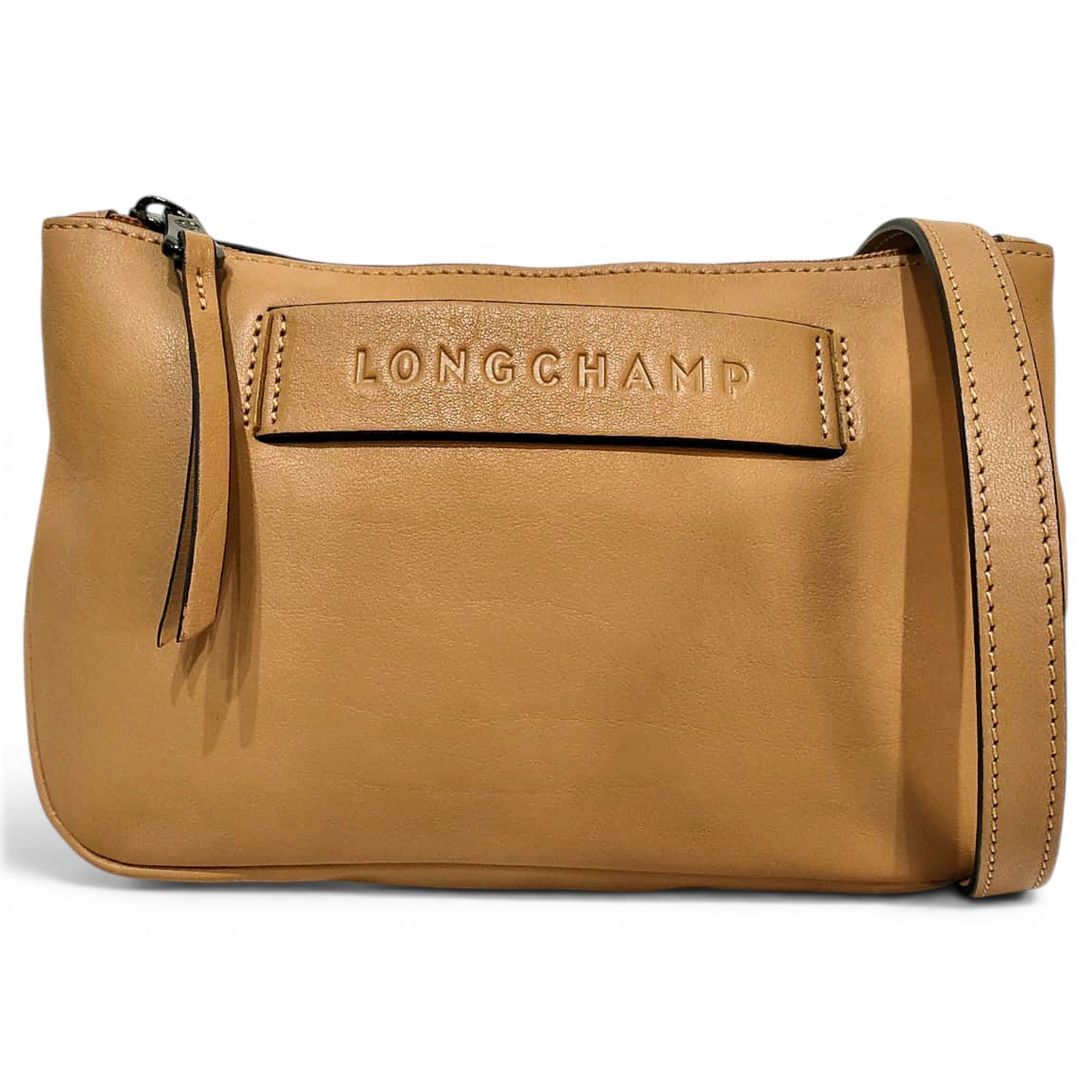 3D leather crossbody bag