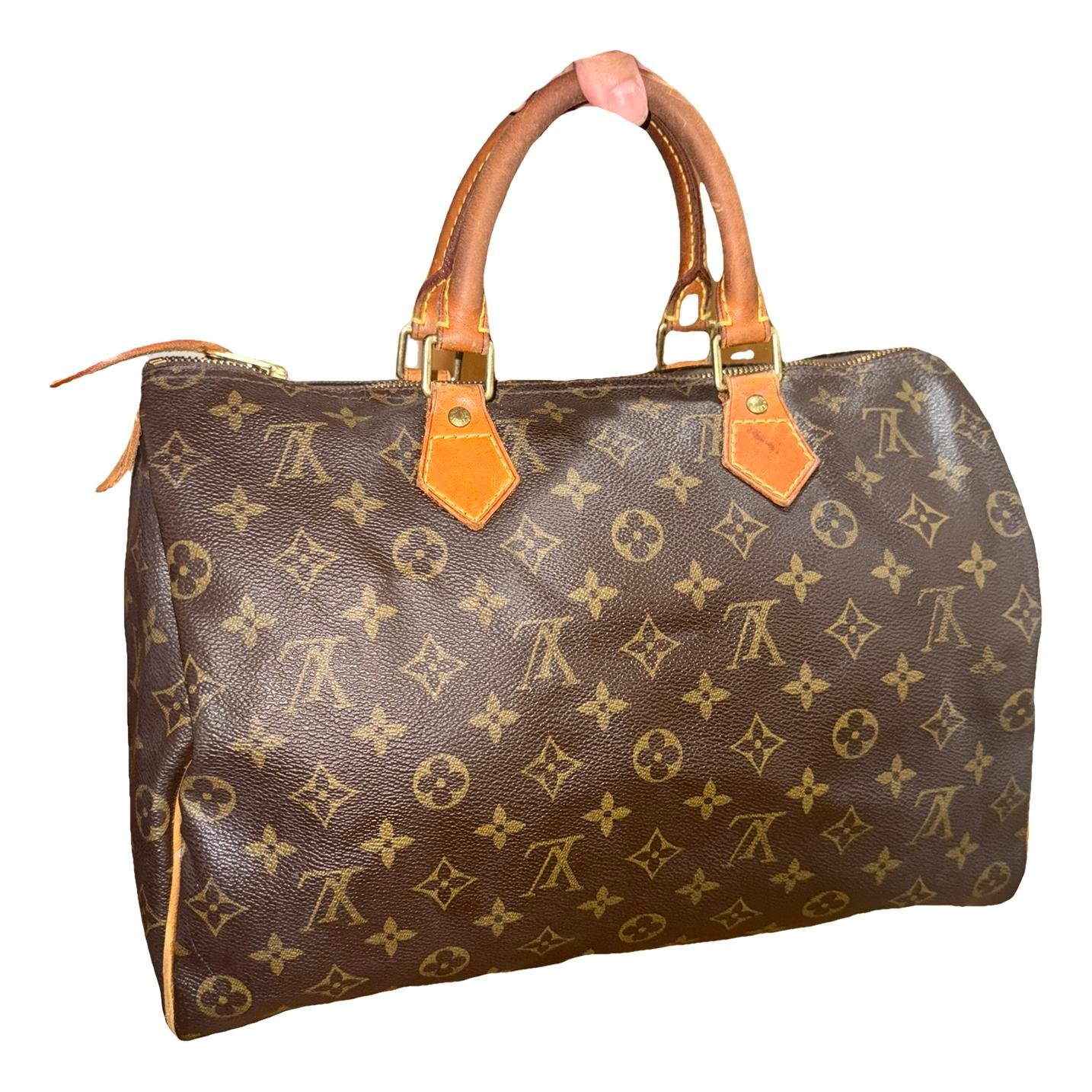 Speedy leather handbag