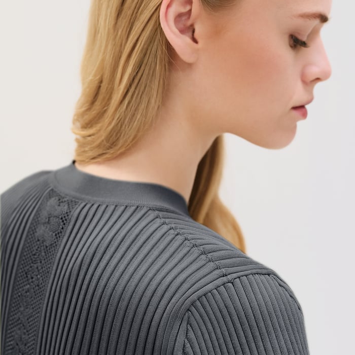 Bleu Noir Buttoned Cardigan