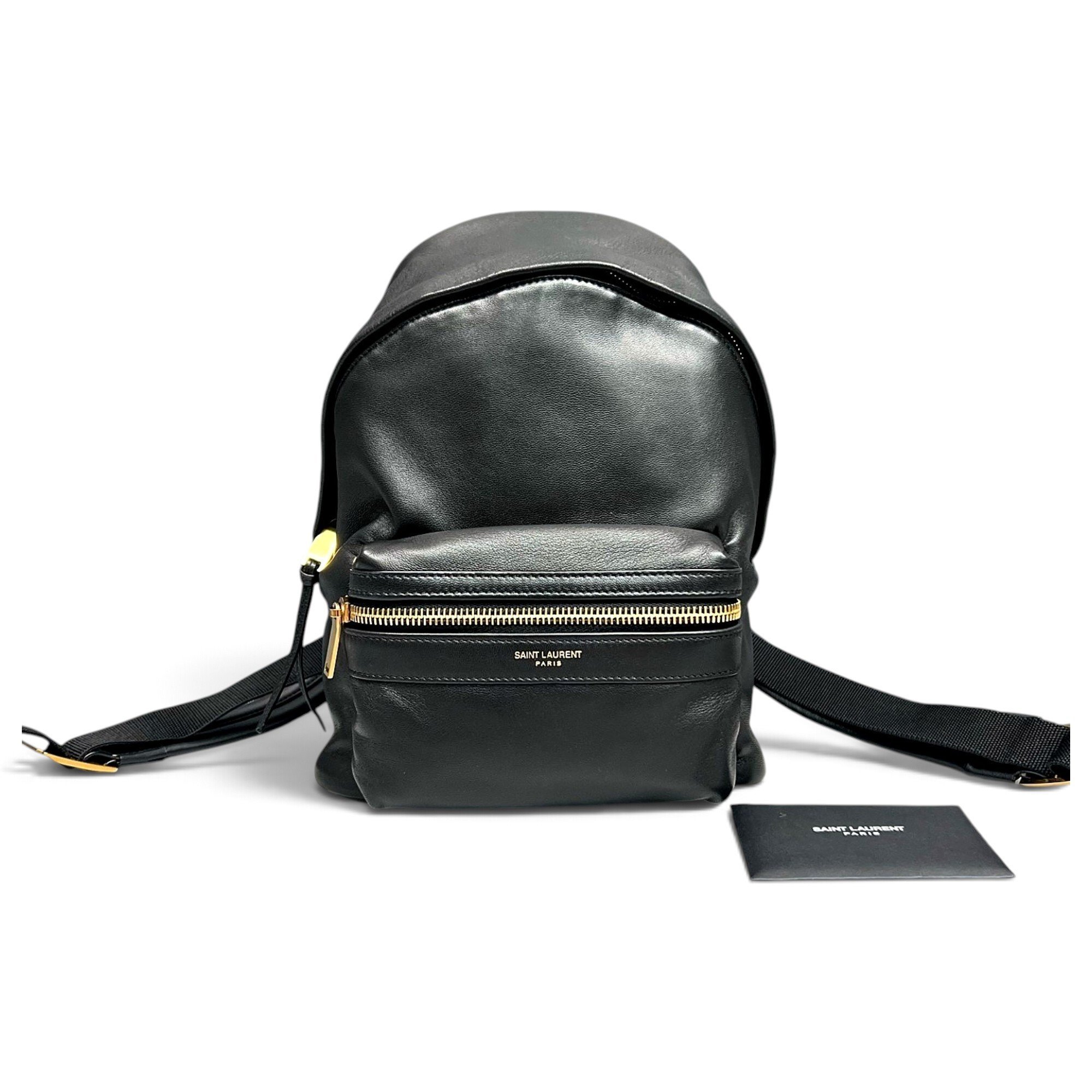 Leather backpack