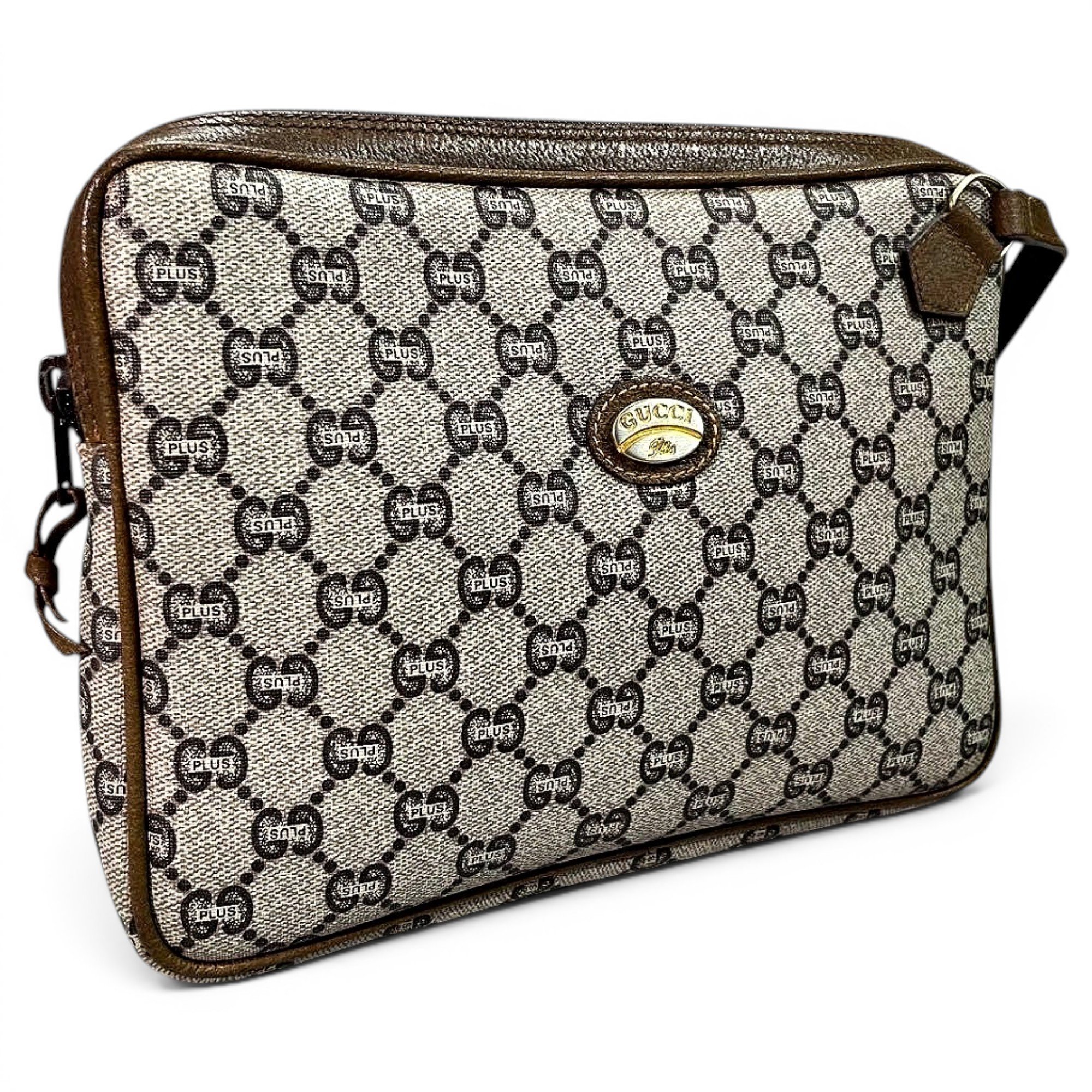 Leather clutch bag