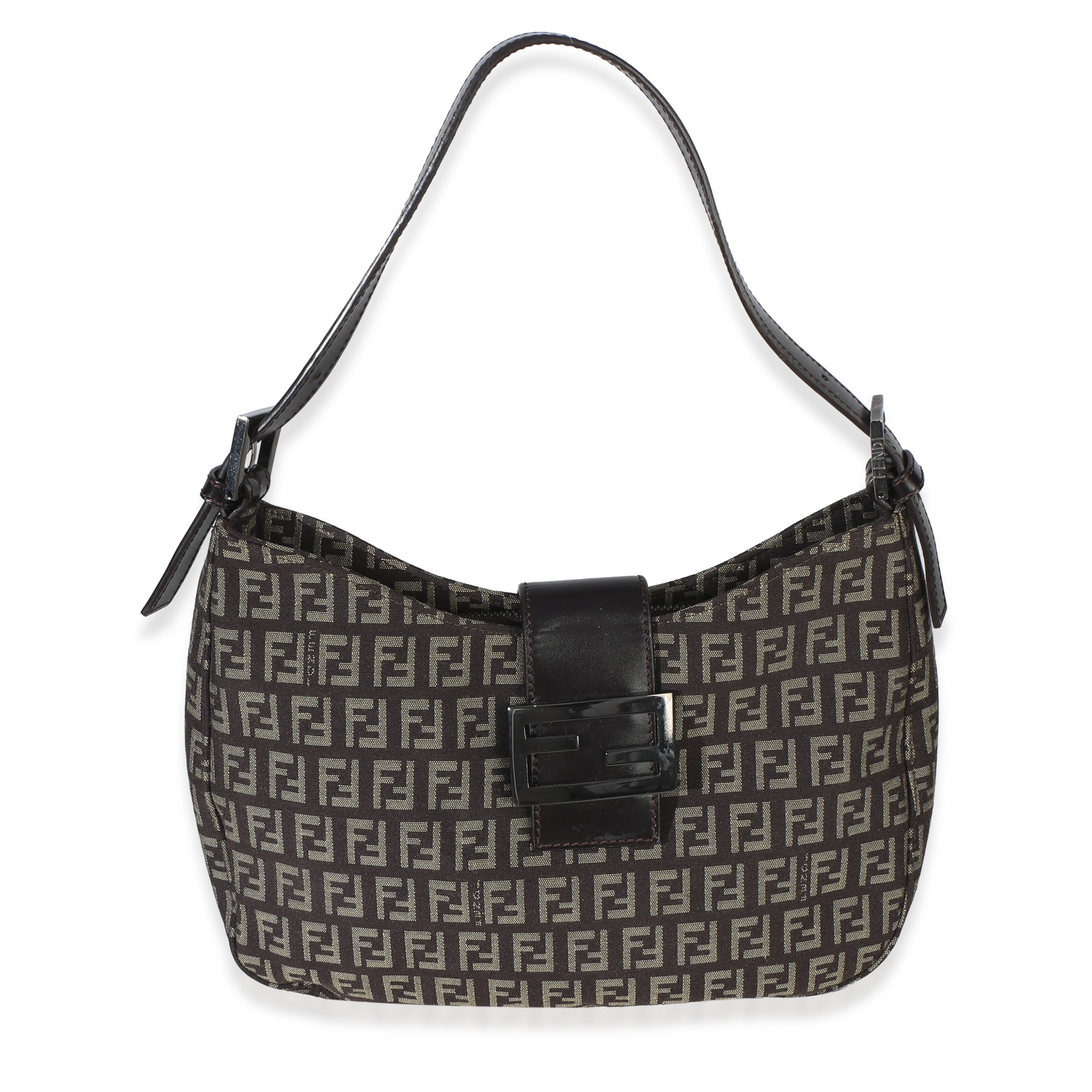 Vintage Tobacco Zucchino Canvas Vitello Hobo