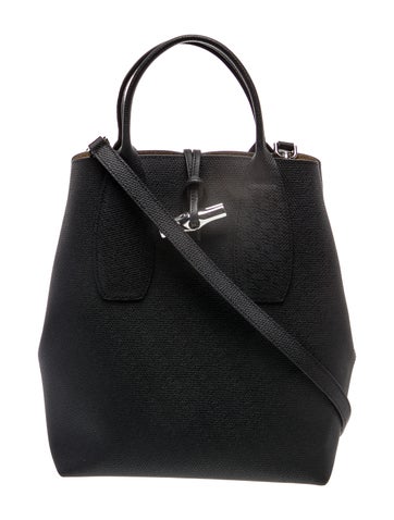 Longchamp Leather Top Handle Bag
