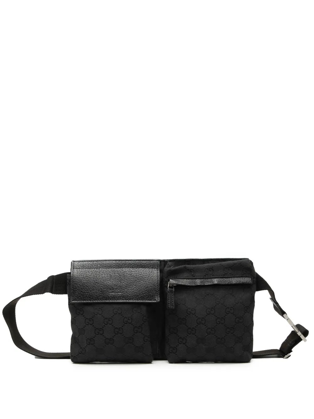 2000-2015 GG Canvas Double Pocket belt bag