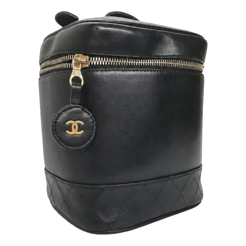 Leather vanity case