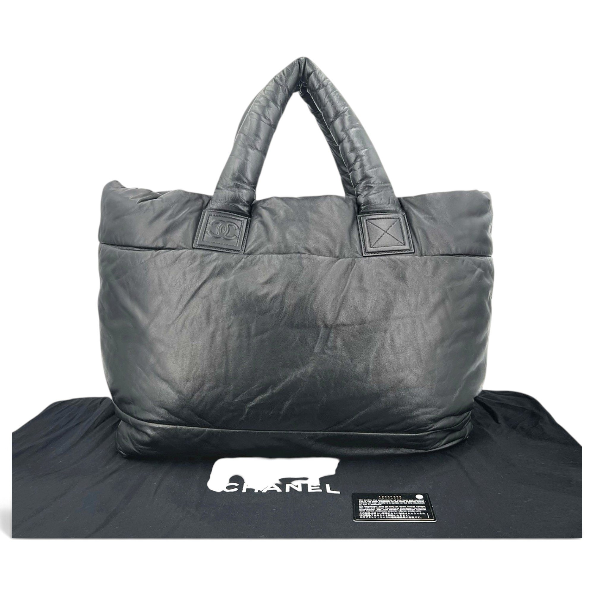 Cocoon leather tote