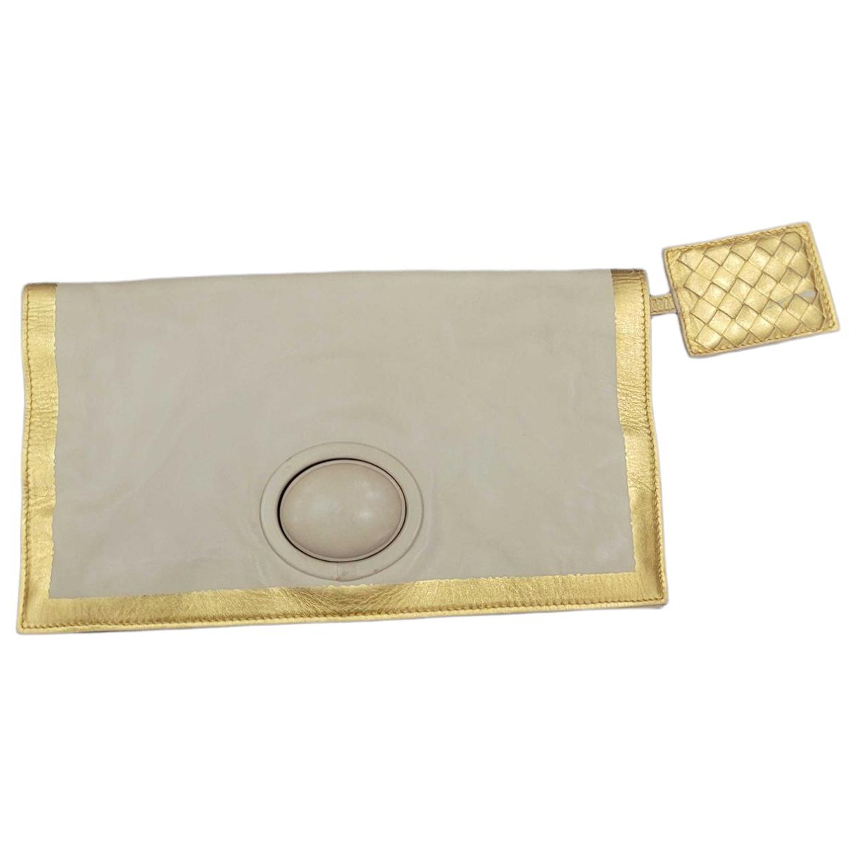 Leather clutch bag