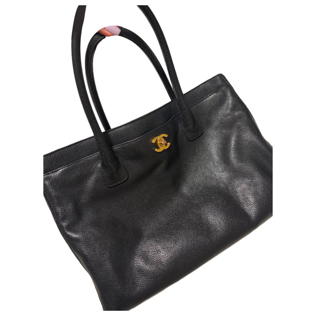 Executive leather tote