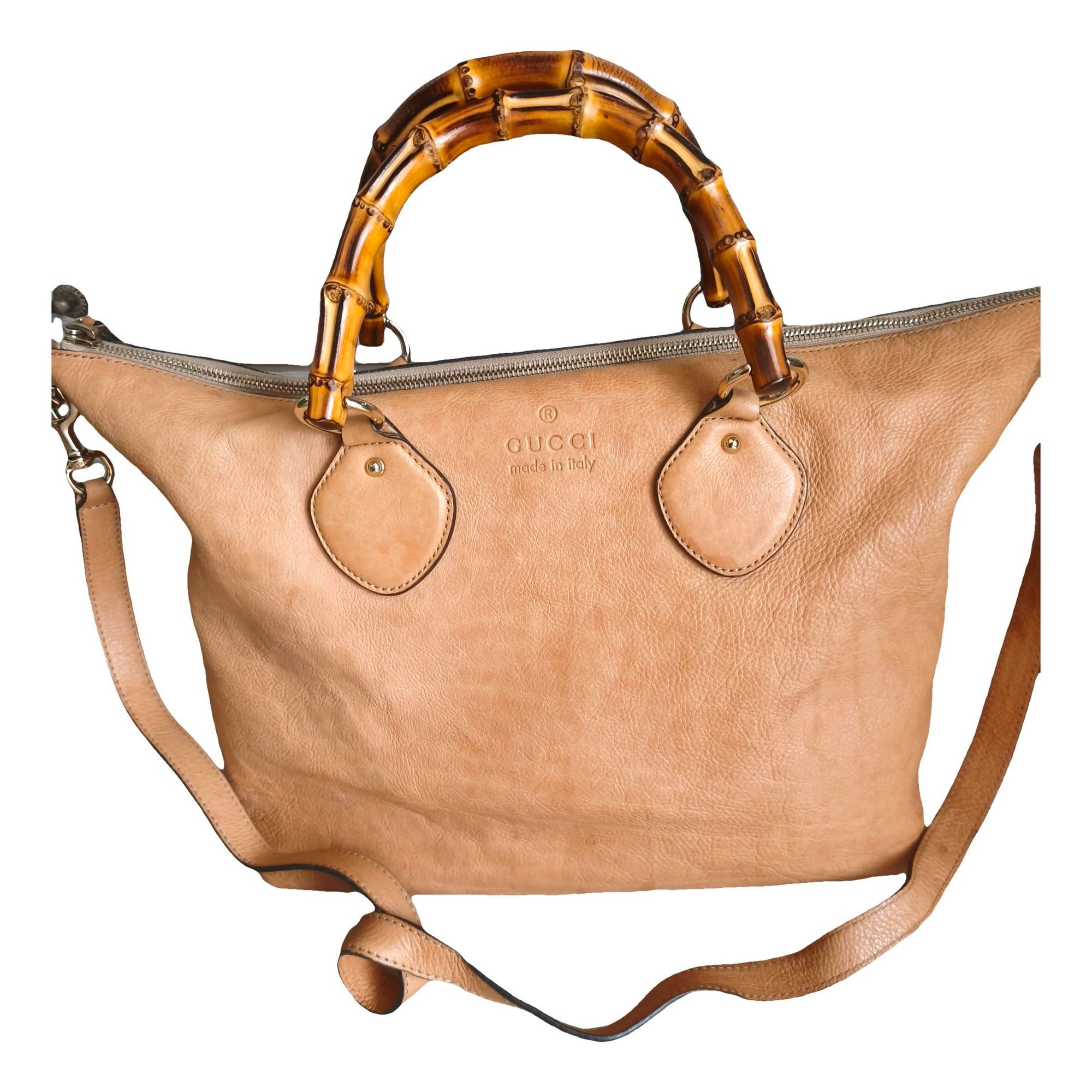 Bamboo Shopper leather crossbody bag