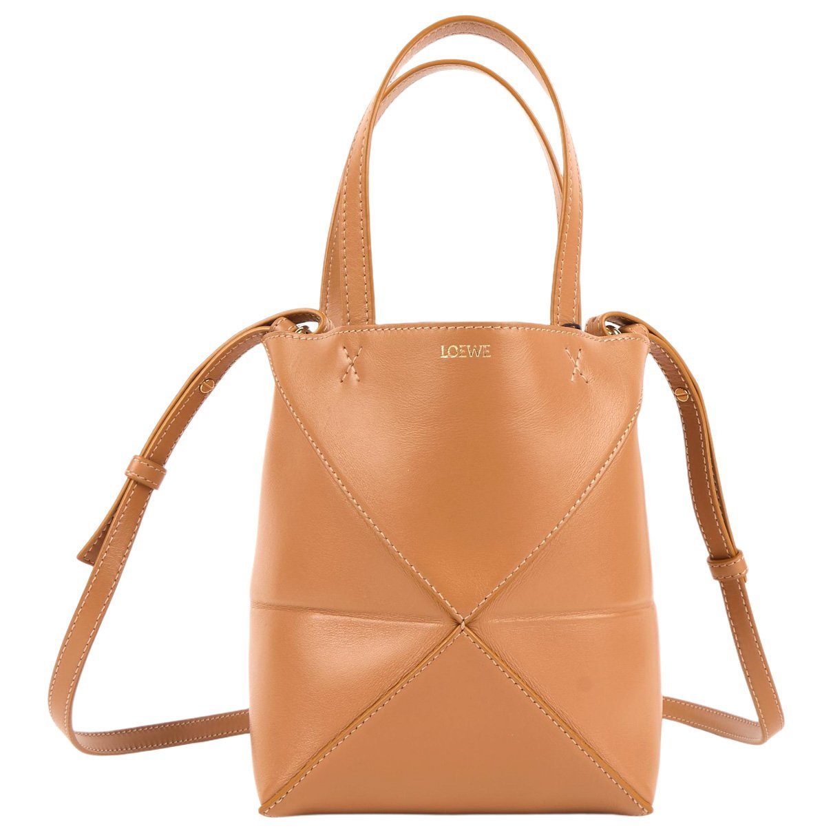 Puzzle Fold leather tote