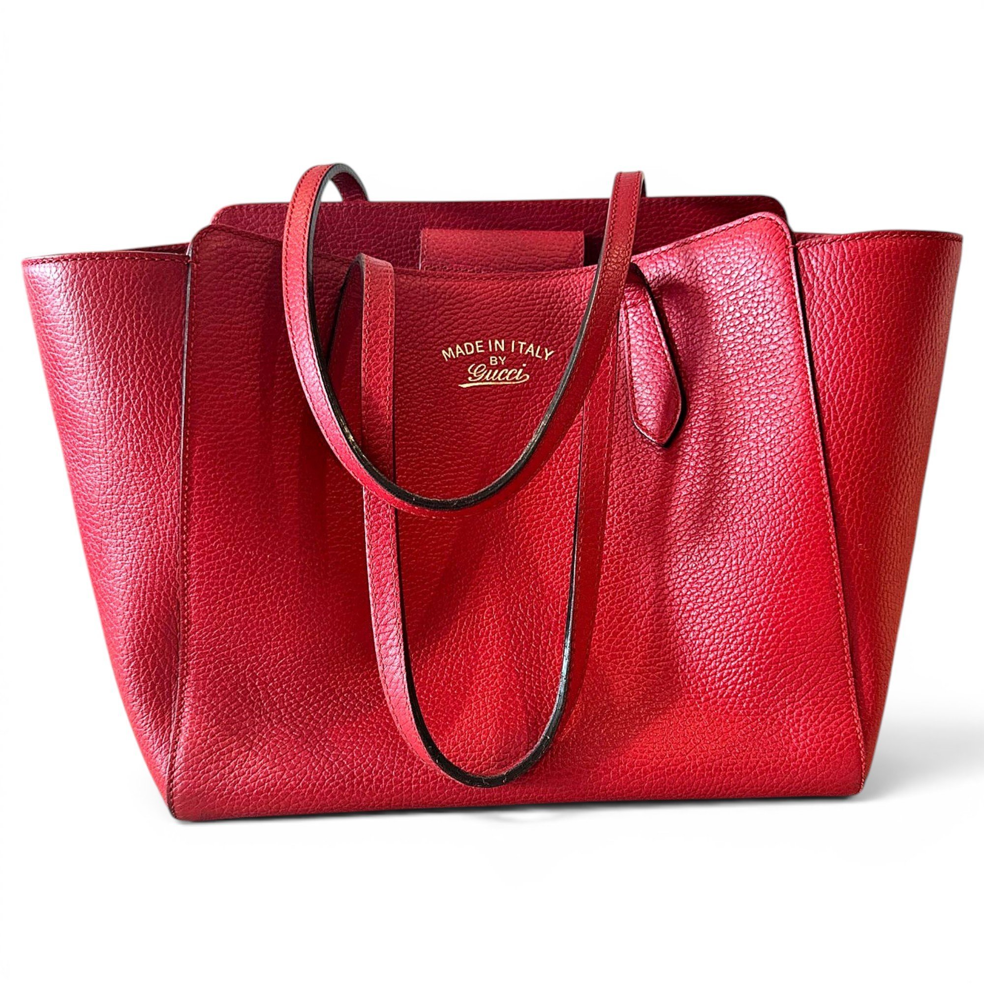 Swing leather tote
