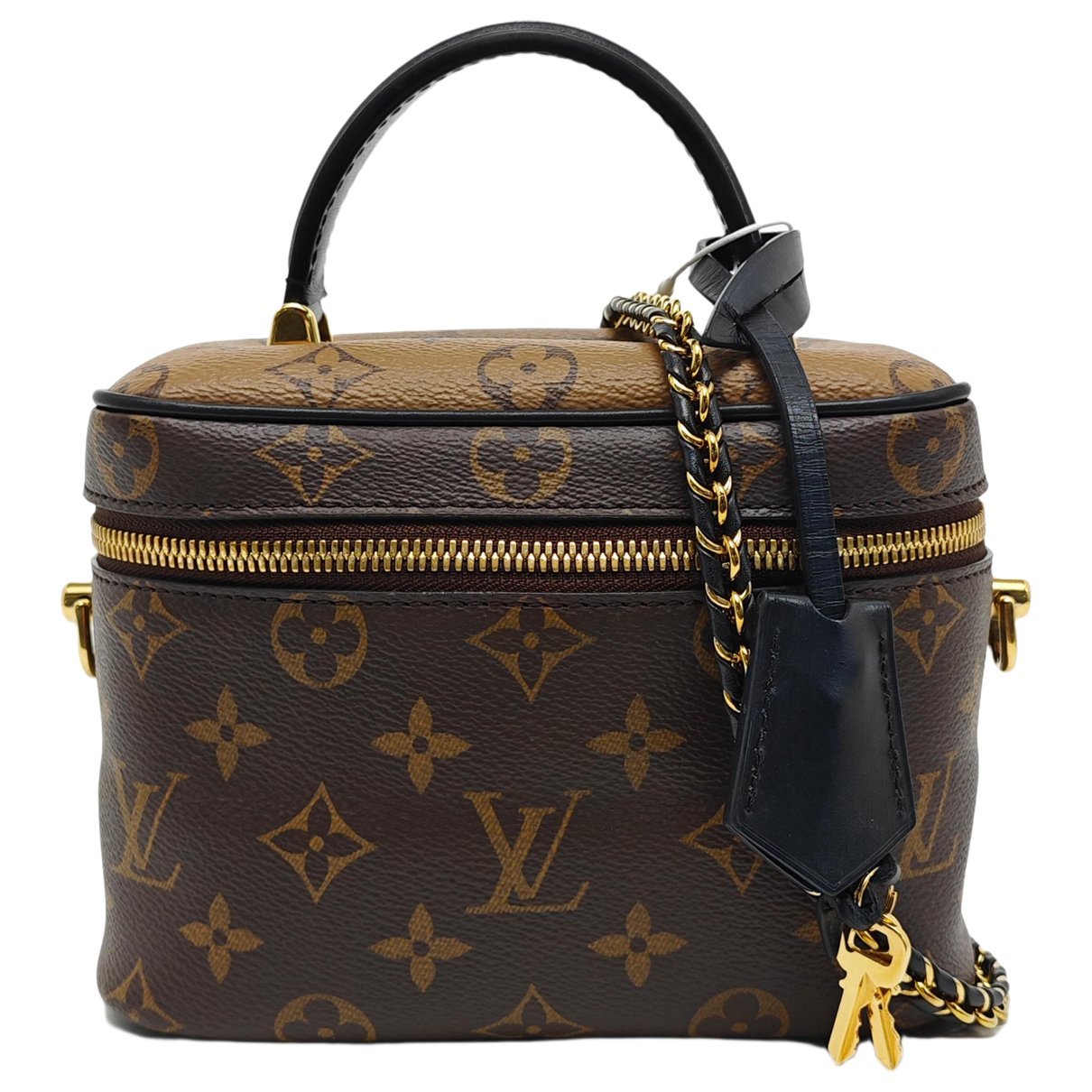 Vanity leather handbag