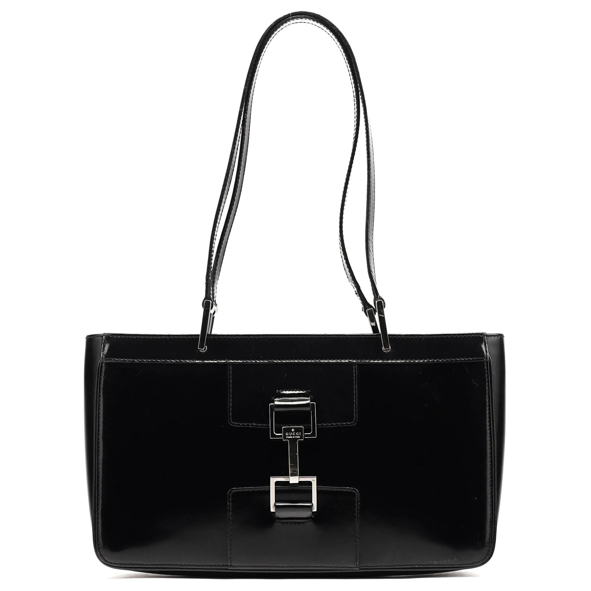 Jackie patent leather tote
