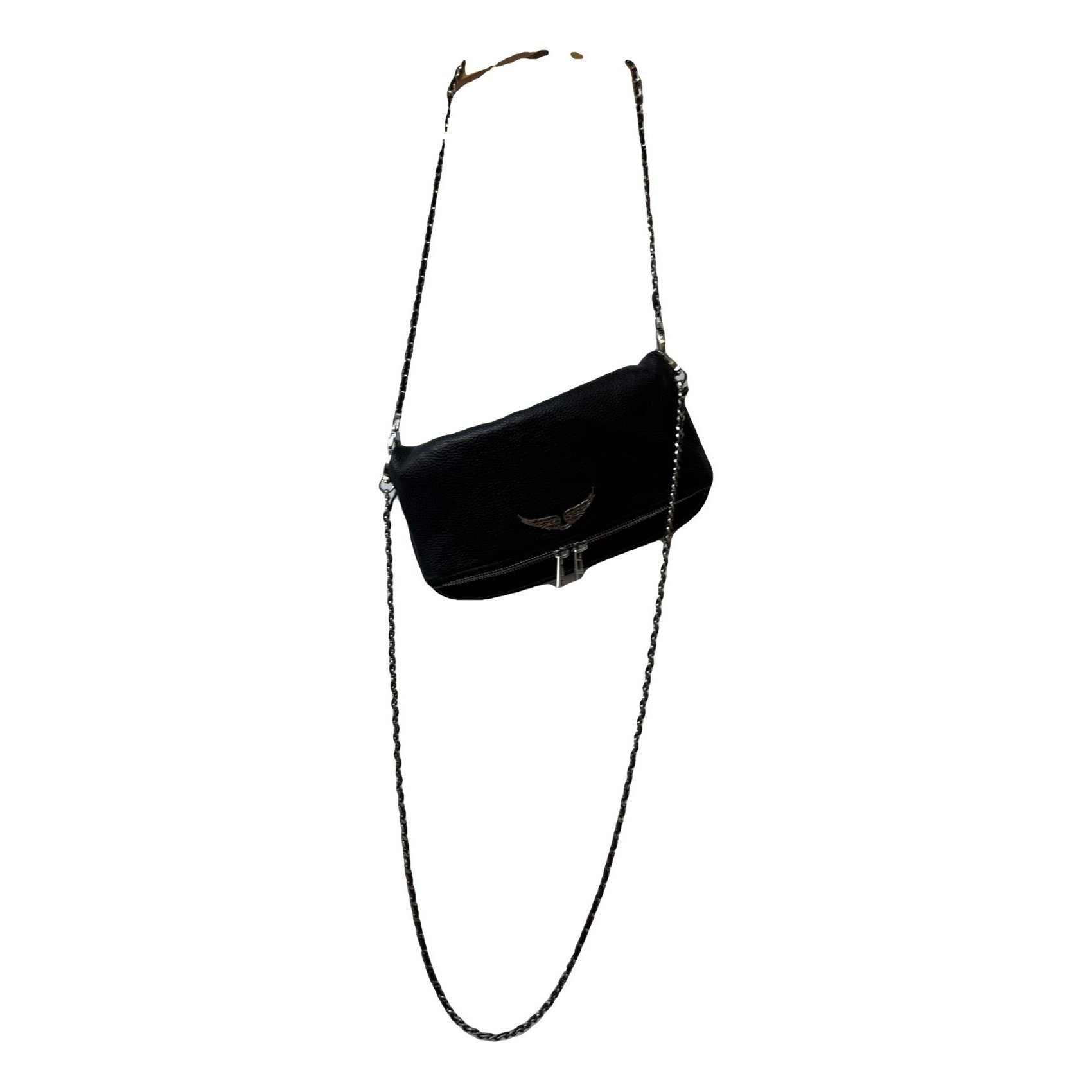 Rock leather clutch bag