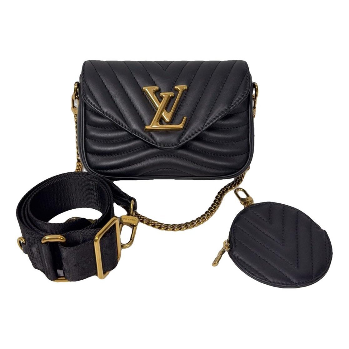 Multi-Pochette New Wave leather handbag