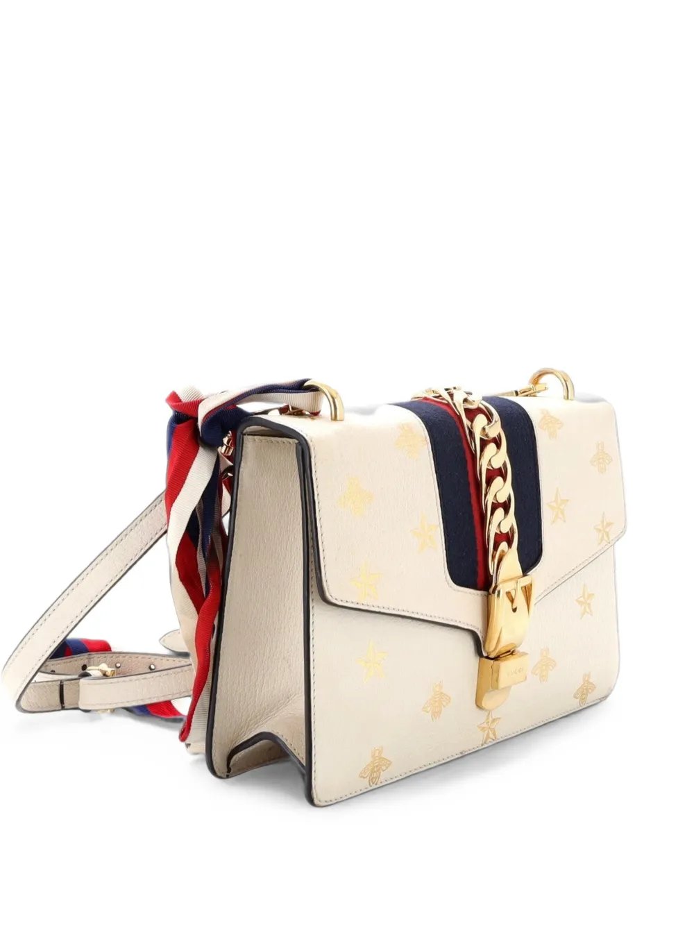 Sylvie Printed Leather Small shoulder bag