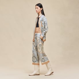 Pantalon pyjama court imprimé « Ex-Libris à Main Levée »