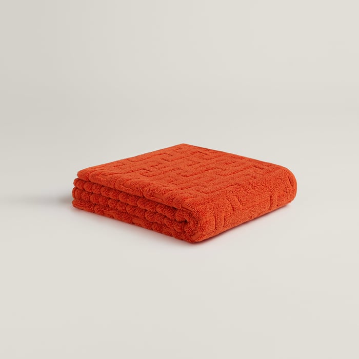 Orange Feu Stairs Towel