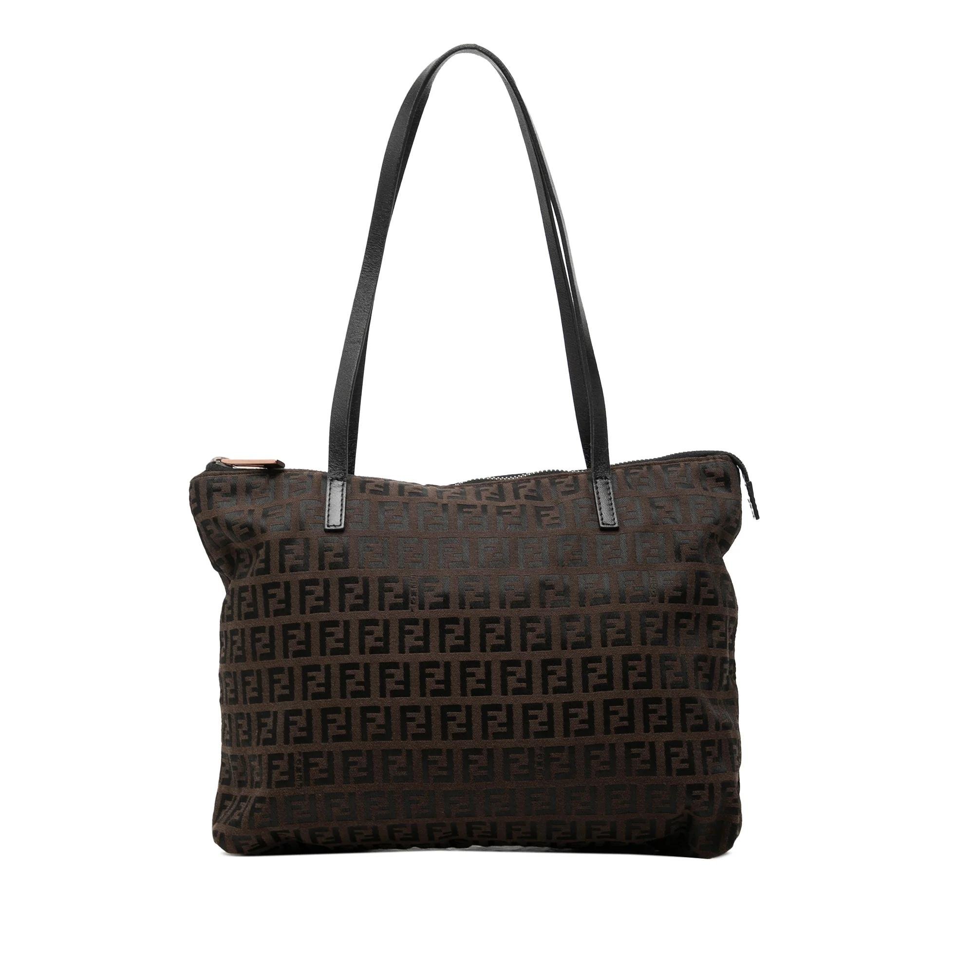 Pocket leather tote
