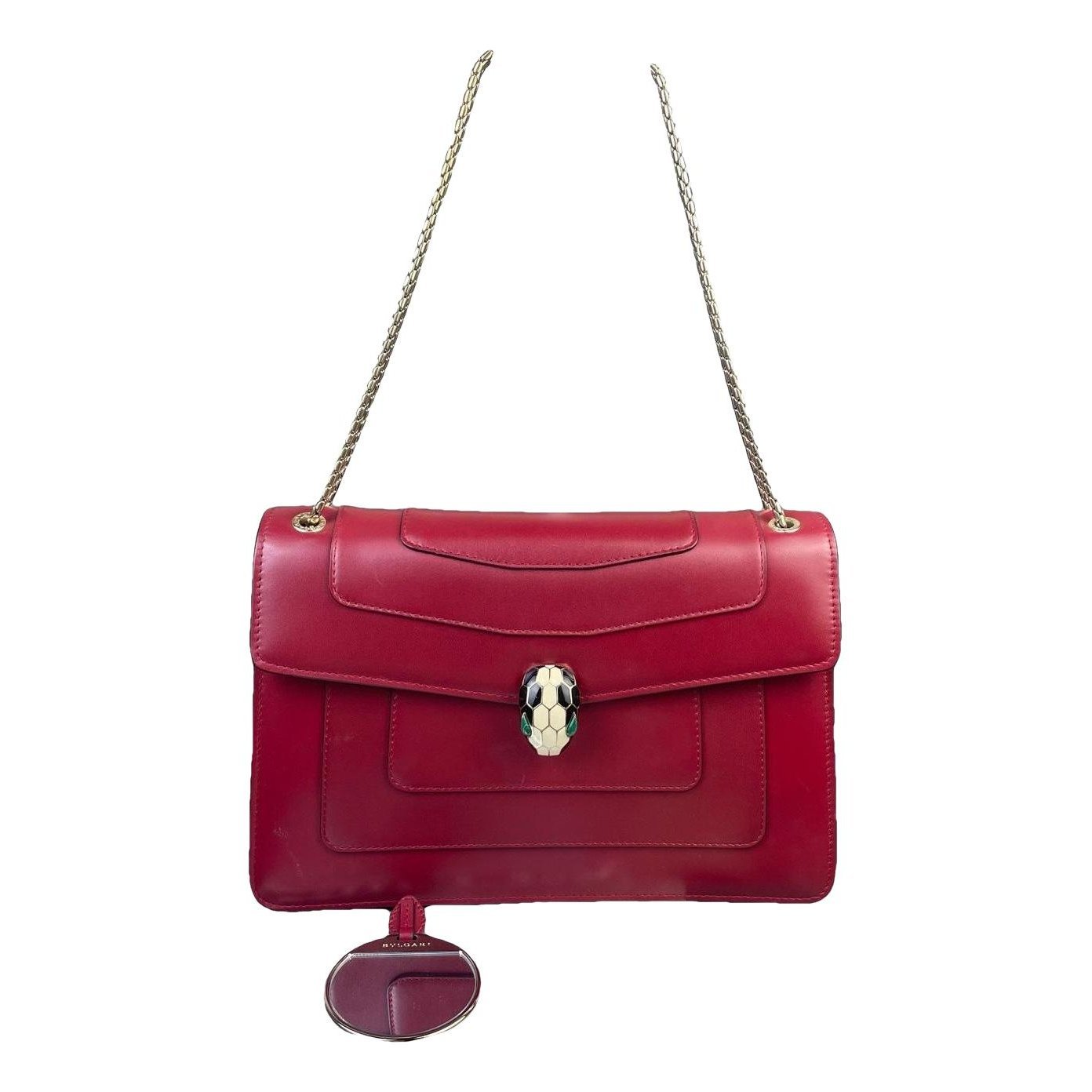Serpenti leather handbag