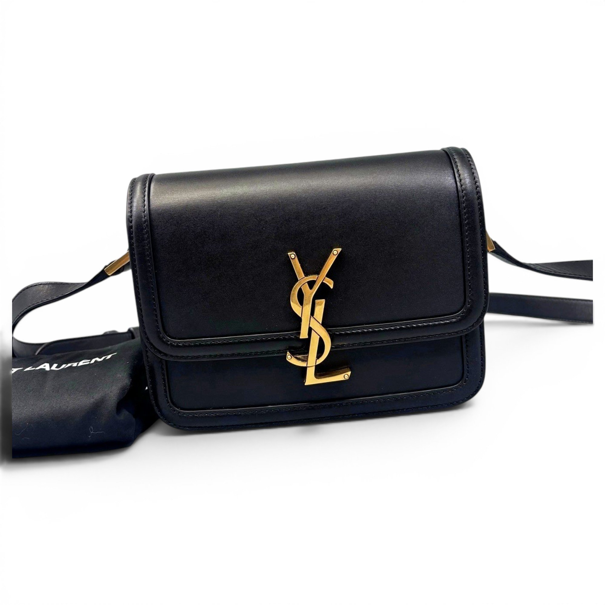 Solférino leather handbag
