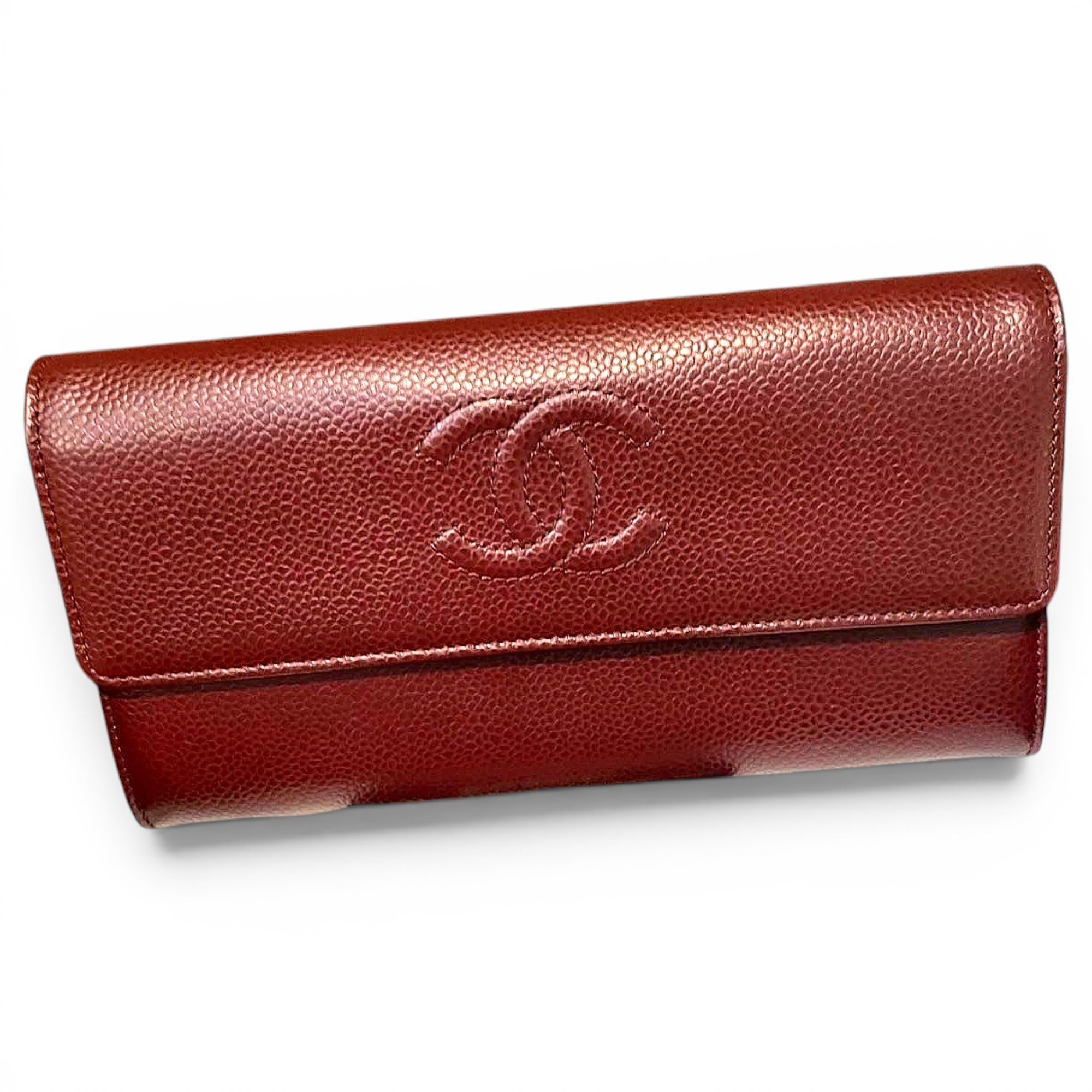 Leather clutch bag