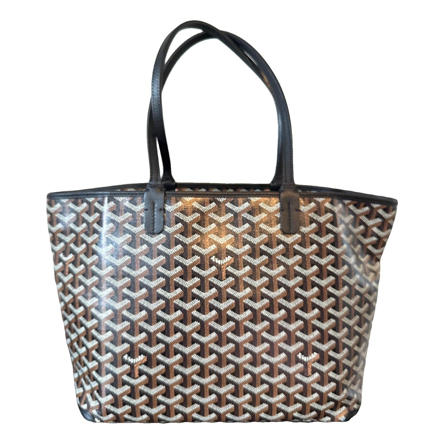 Goyard Artois leather handbag