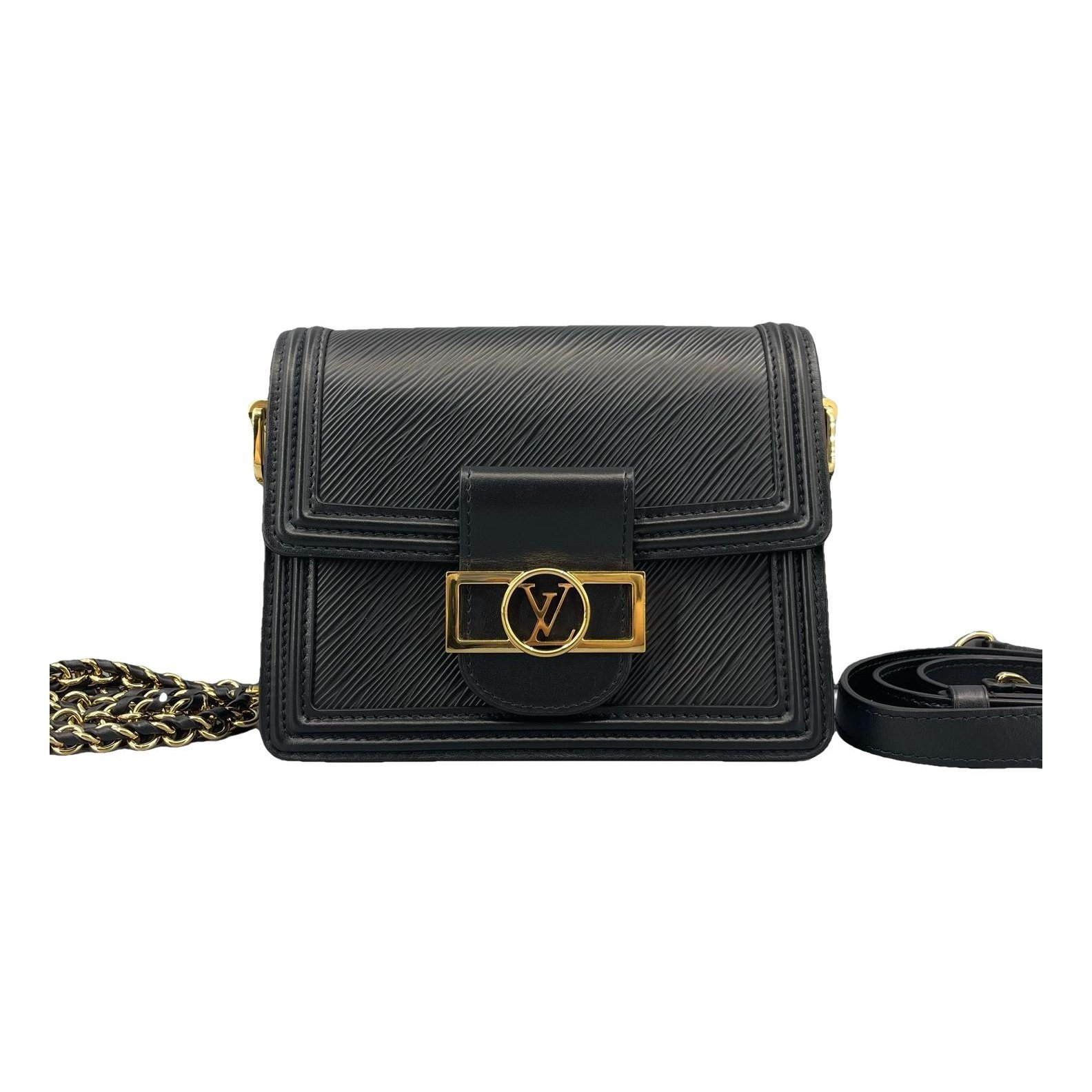 Dauphine leather handbag