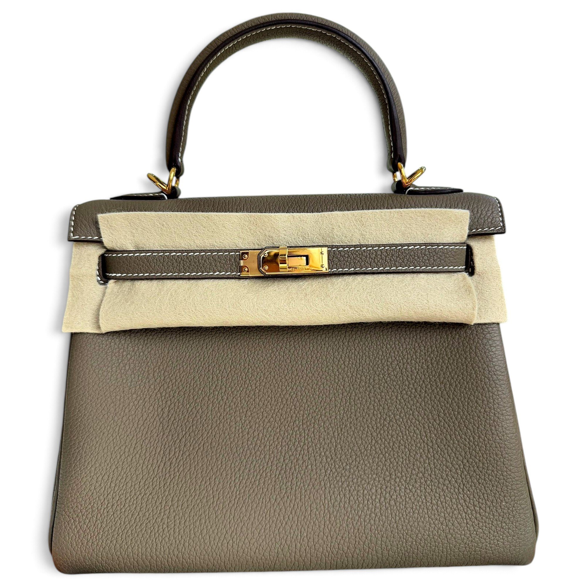 Kelly 25 leather handbag