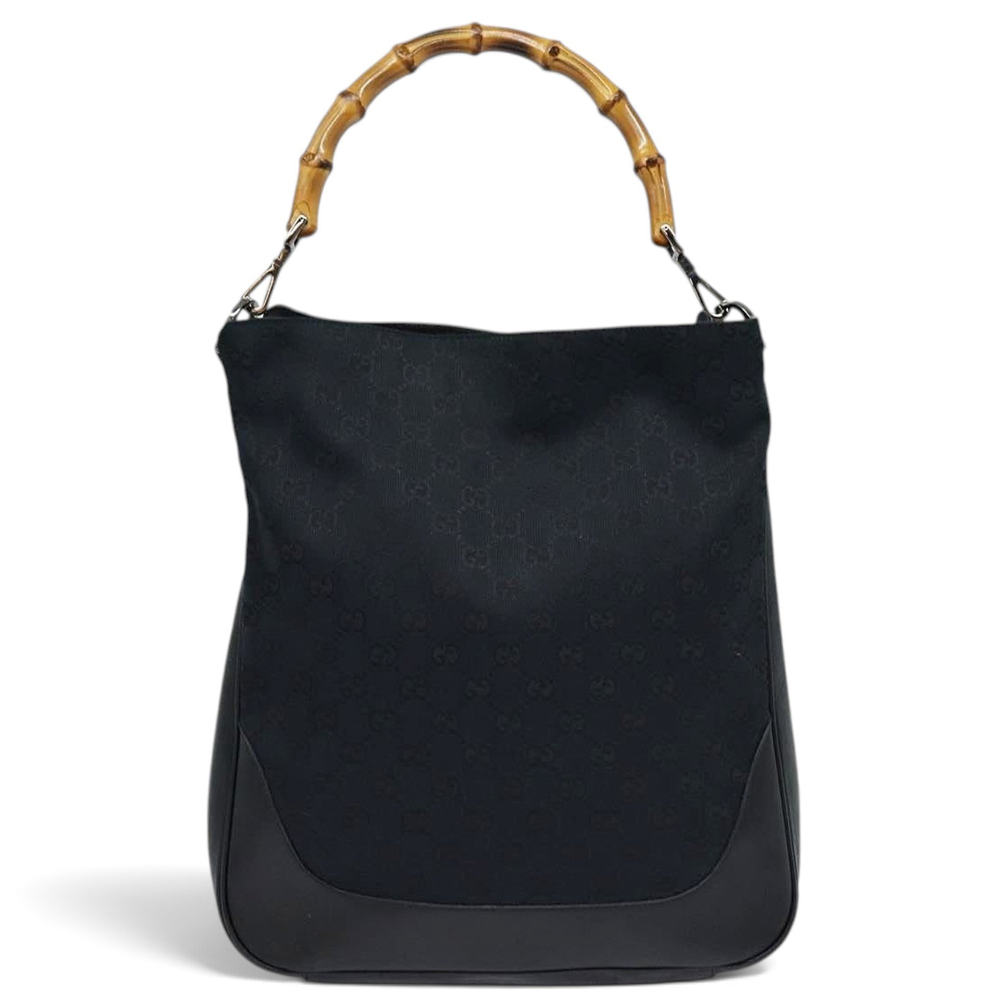 Bamboo leather handbag