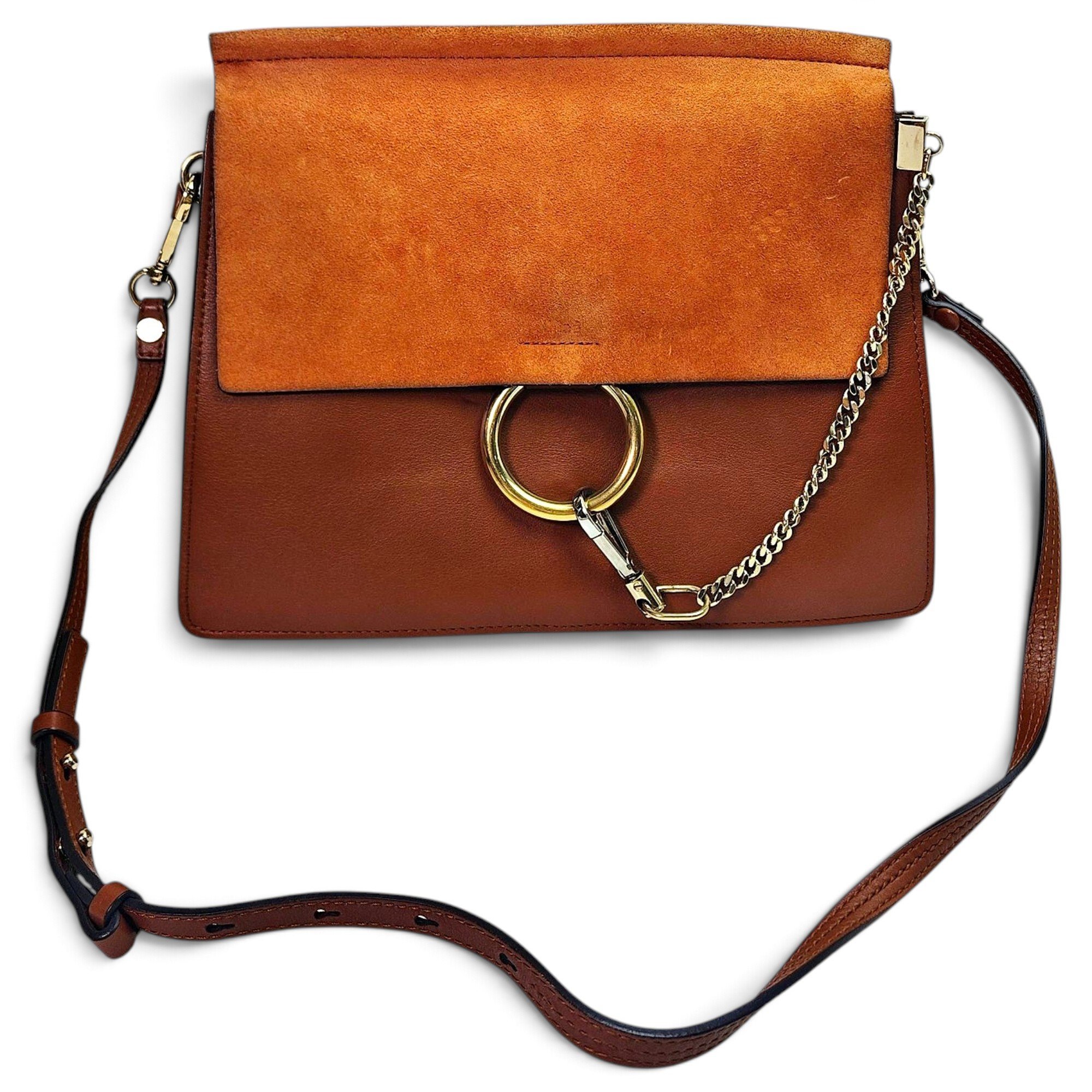 Faye leather handbag