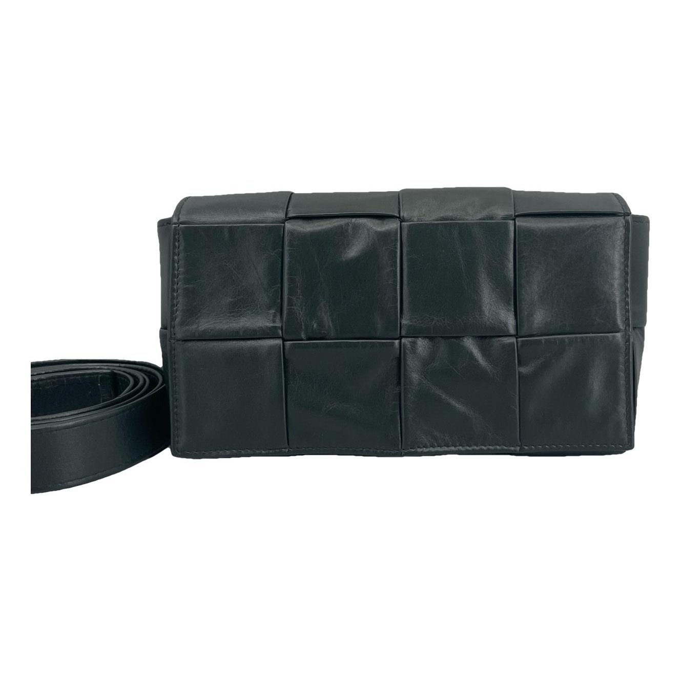 Cassette leather handbag