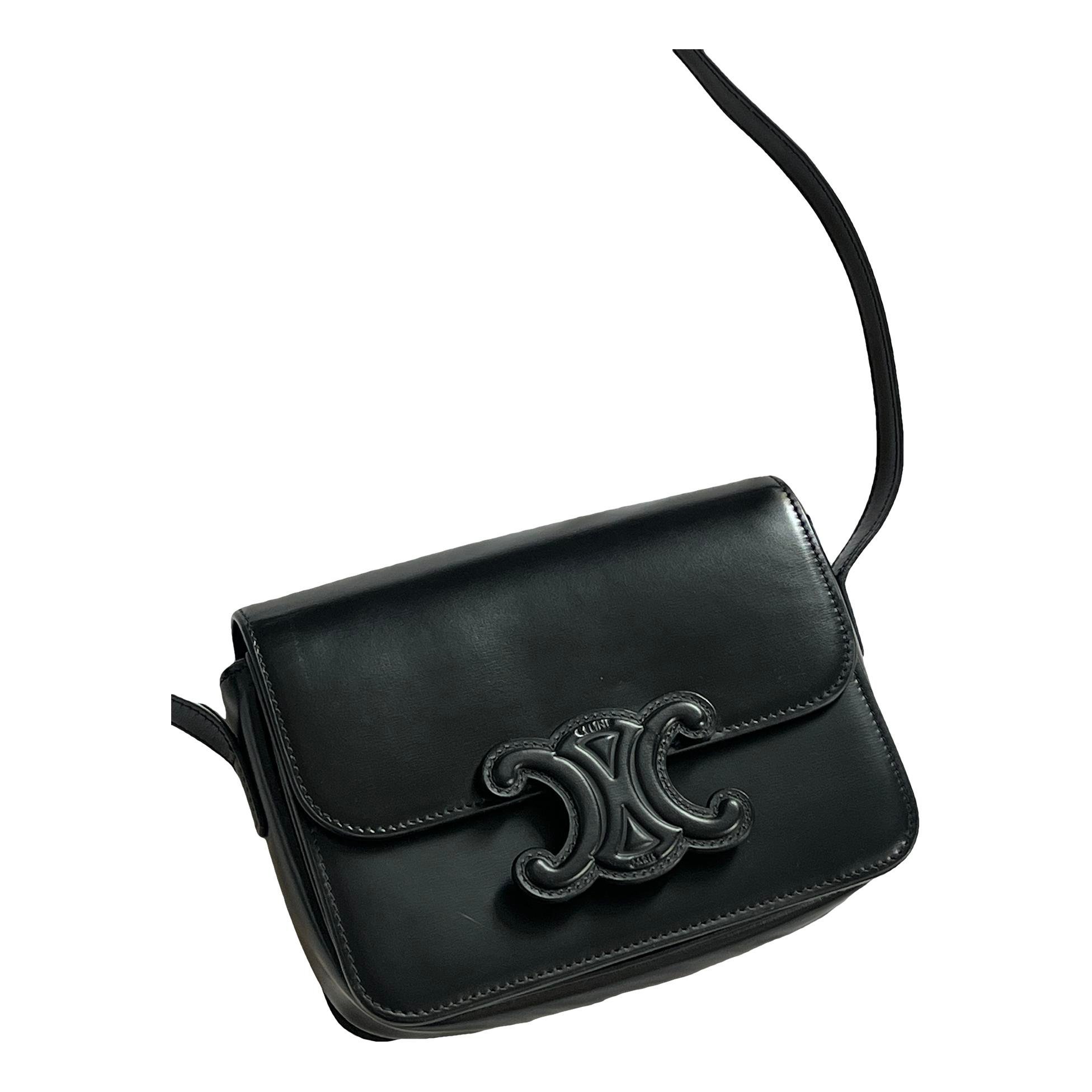Triomphe leather handbag